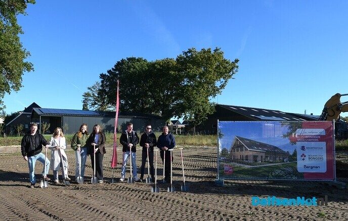 Protestactie jongeren gaf aanzet tot tien starterswoningen in Hoonhorst - Foto: Johan Bokma