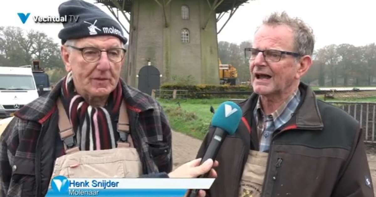 De kap zit weer op de molen in Vilsteren