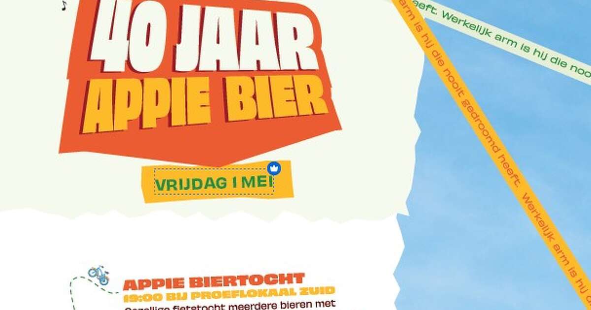40 jaar geleden voor het eerst Appie Bier