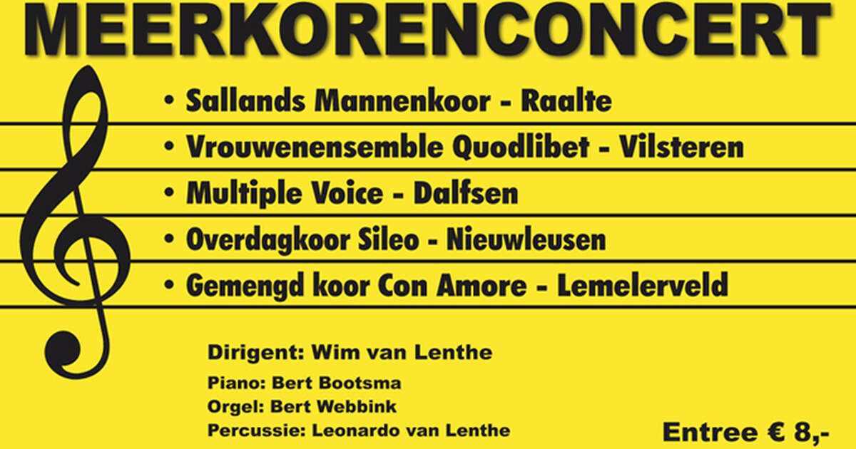 Vijfkoren Concert