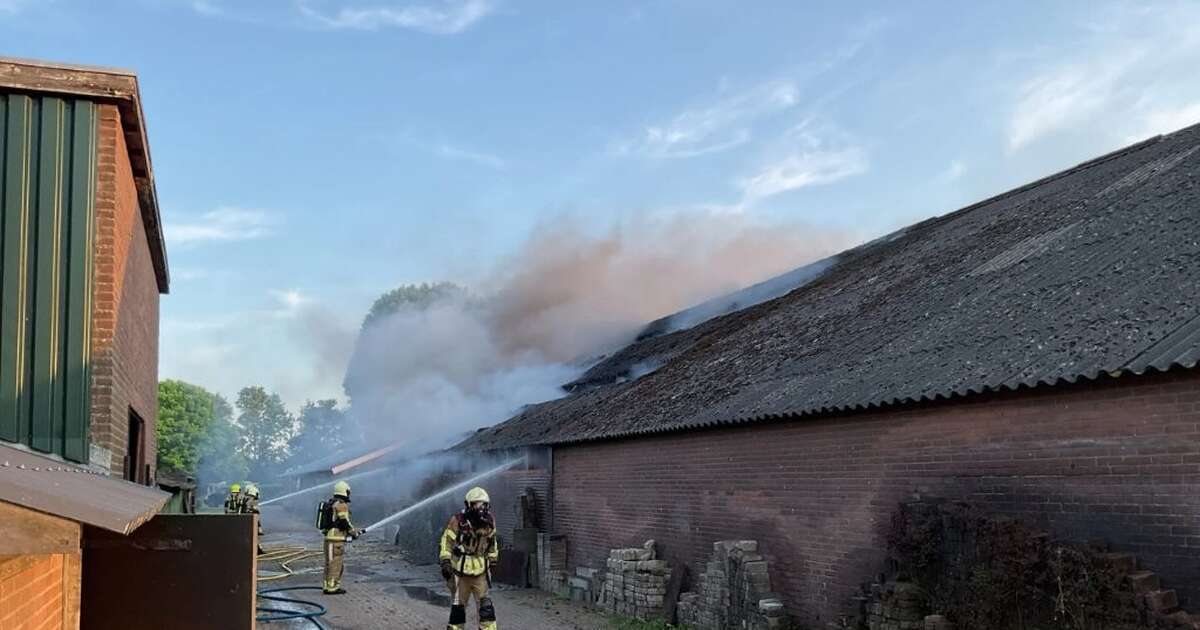 Melding zeer grote brand Lemelerveld