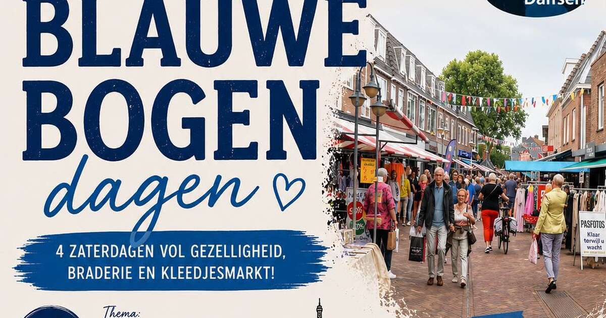 Vier Blauwe Bogen Dagen in het centrum