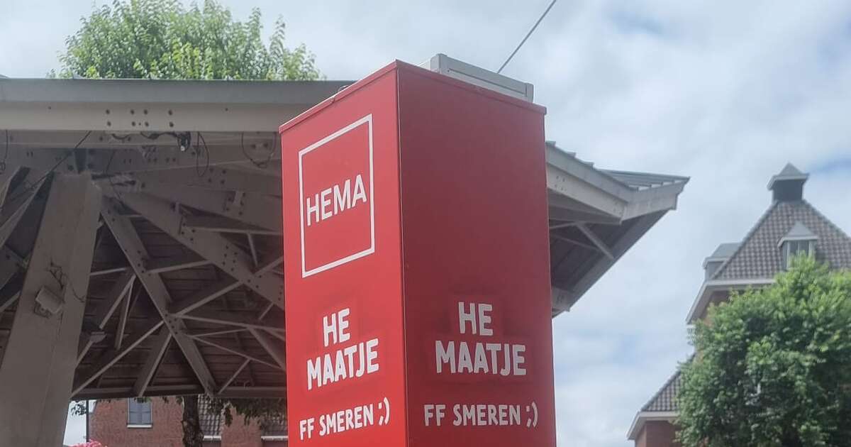 Lekker smeren bij de HEMA in Ommen