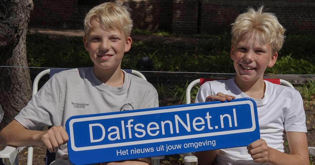 Bordje DalfsenNet op derde Blauwe Bogen Dag