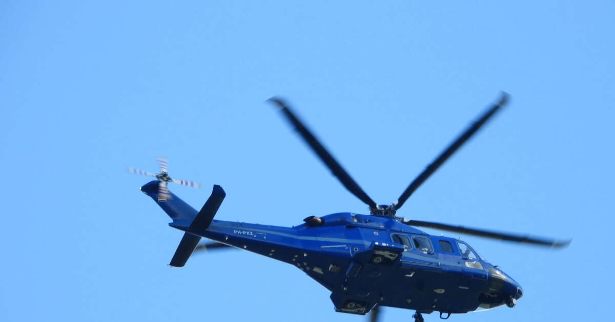 *Politieactie Nieuwleusen* vandaar die helikopter