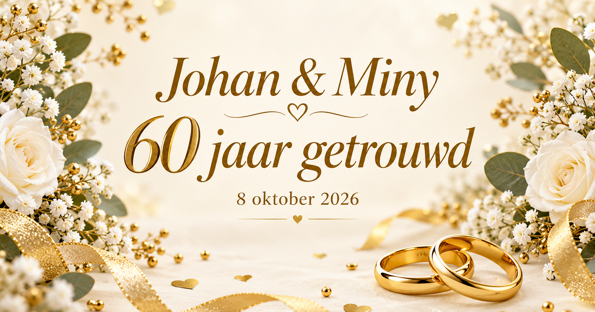 60-jarig huwelijk