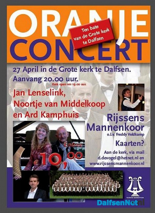 Oranje Concert 27 April 2013