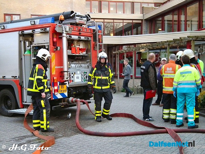 Grote ontruimings oefening Hulskampen. - Foto: H.G. Foto