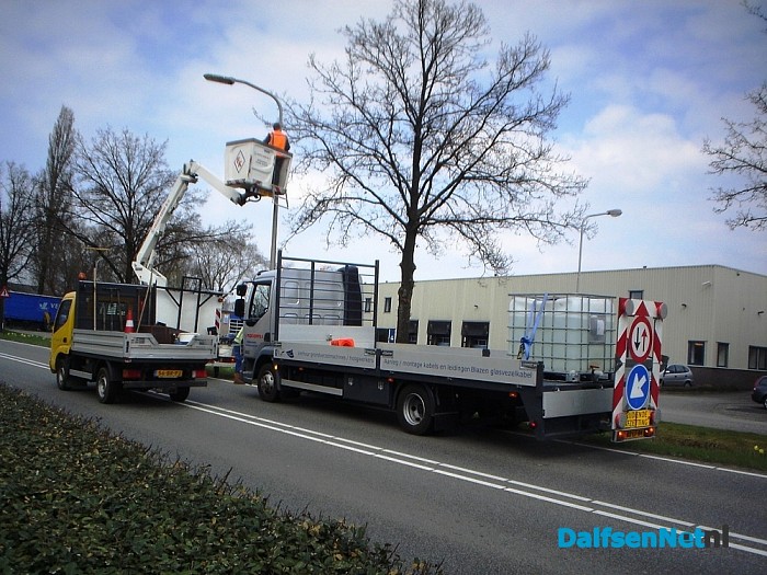 Schoonmaakbeurt lantaarnpalen