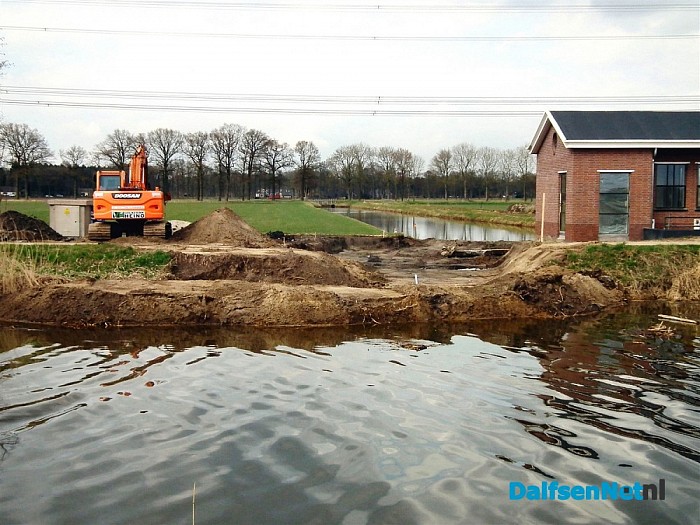 Kanaaldijk-Noord Dalfsen tijdelijk afgesloten voor alle verkeer - Foto: H.G. Foto