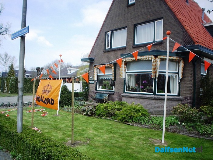 Het straat versieren is al wel begonnen