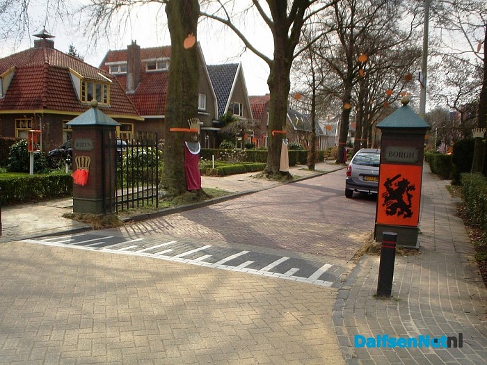 Het straat versieren is al wel begonnen