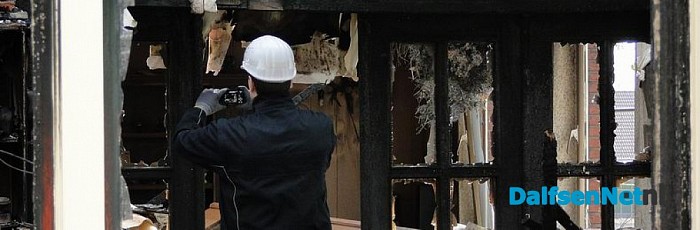 Technisch onderzoek in afgebrand cafe van Dalfsenaren