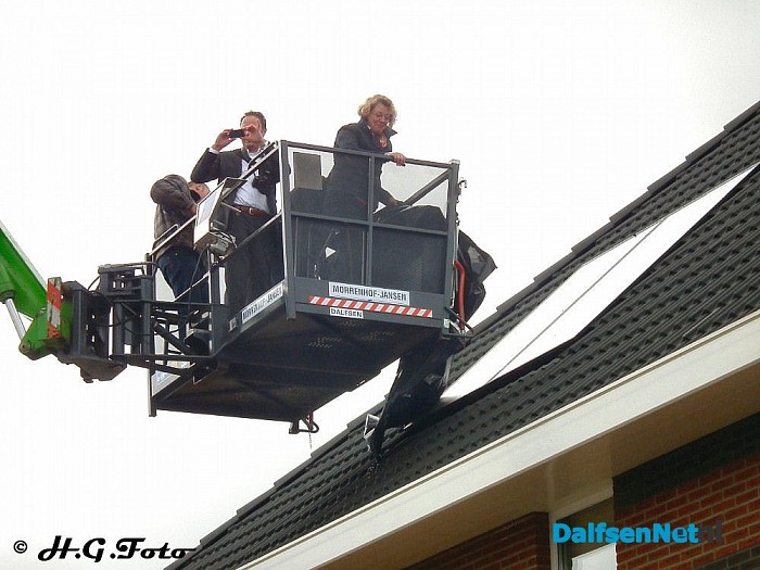 Opening energie zuinige starterswoningen aan het Boekweitland. - Foto: H.G. Foto