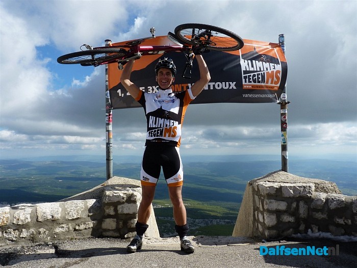 Almar Meijerink voltooid 3x beklimming Mont Ventoux