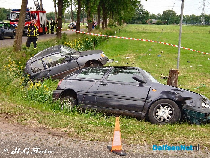 Zware aanrijding v Marleweg Nieuwleusen - Foto: H.G. Foto