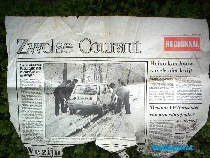 De krant van 1981 over de Sterrebosweg