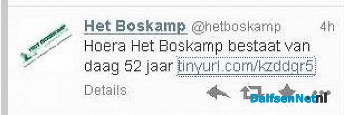 De naam Het Boskamp bestaat vandaag 52 jaar.