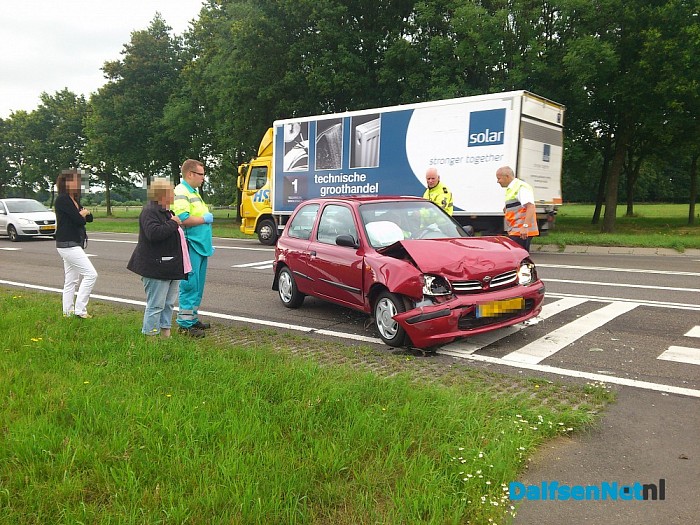 Kop-staart aanrijding Ganzepanweg - Foto: Robert Bril