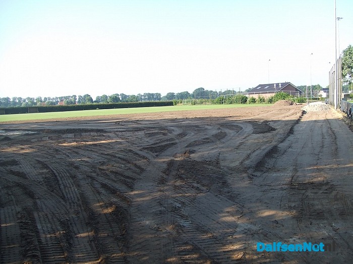 Singel op het voetbalveld de Potkamp gekapt.