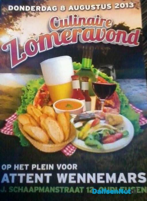 Donderdag weer culinaire zomeravond in Oudleusen.