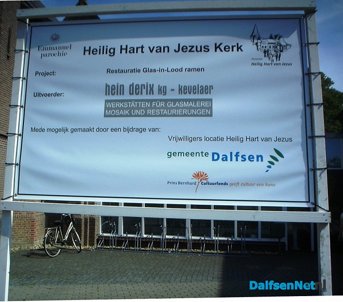Restauratie van glas-in-loodramen Heilige hart kerk