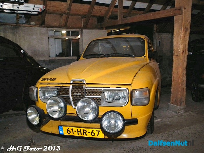 Een goed bezochte, gezellige avond Saabmuseum - Foto: H.G. Foto
