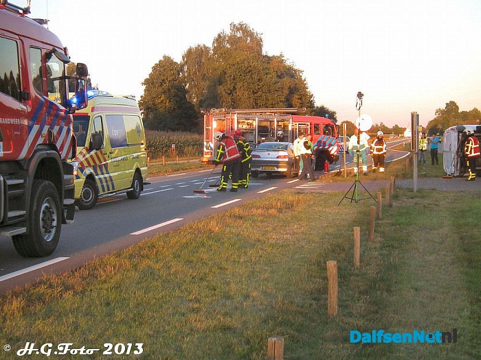 Weer aanrijding N340 Dalfsen. - Foto: H.G. Foto