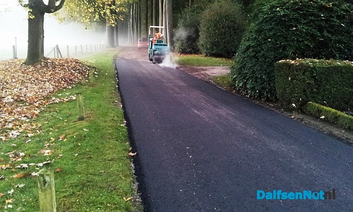 Asfaltlaag van Aalshorsterpad wordt hersteld