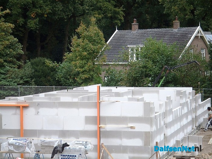 Metselwerk Potstal al op grote hoogte