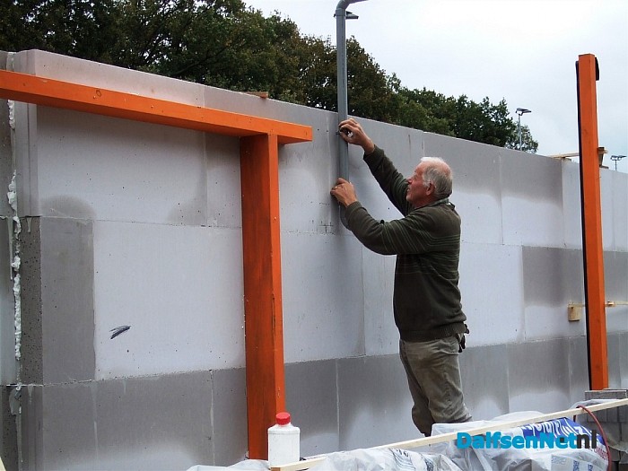 Metselwerk Potstal al op grote hoogte