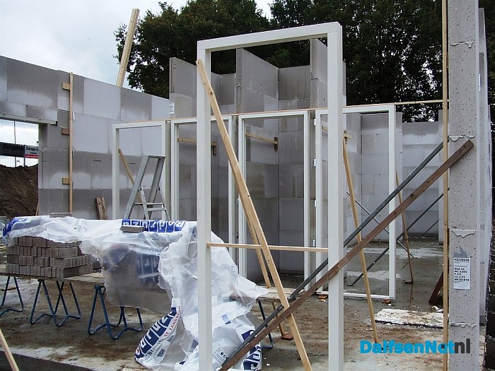 Metselwerk Potstal al op grote hoogte