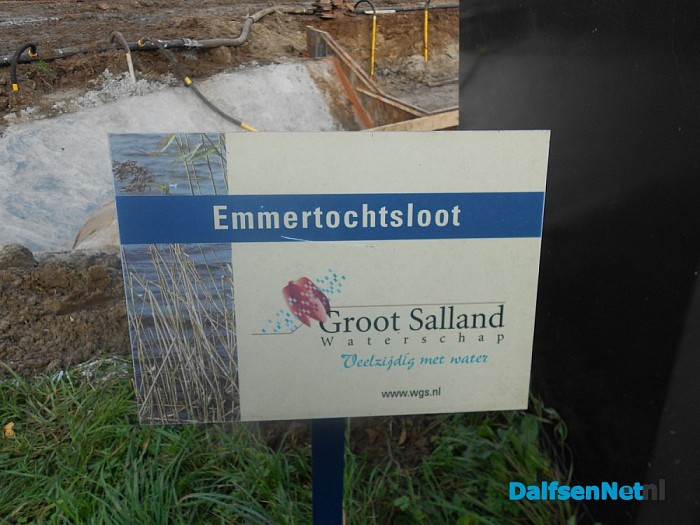 Werkzaamheden Emmertochtsloot.