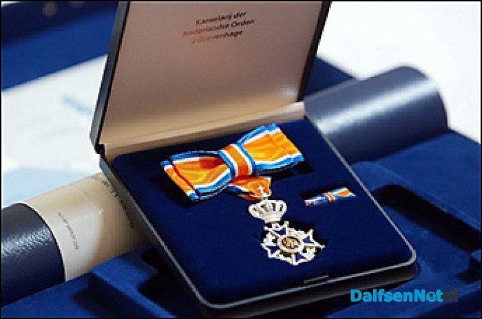 Geboren Dalfsenaar benoemd tot Officier in de orde van Oranje-Nassau