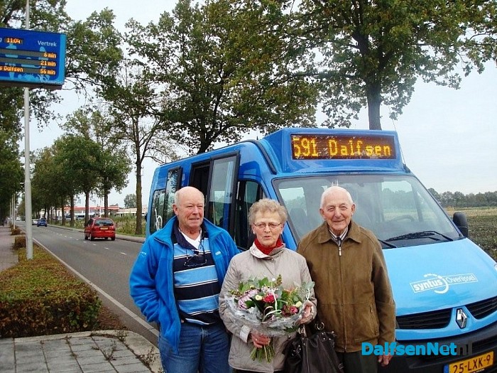 10.000 ste passagier van buurtbus Vechtdal