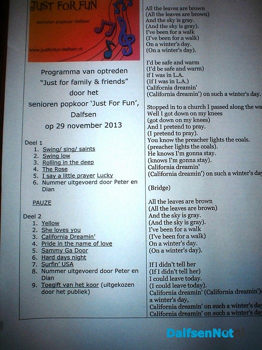 Spetterend optreden popkoor “Just For Fun”