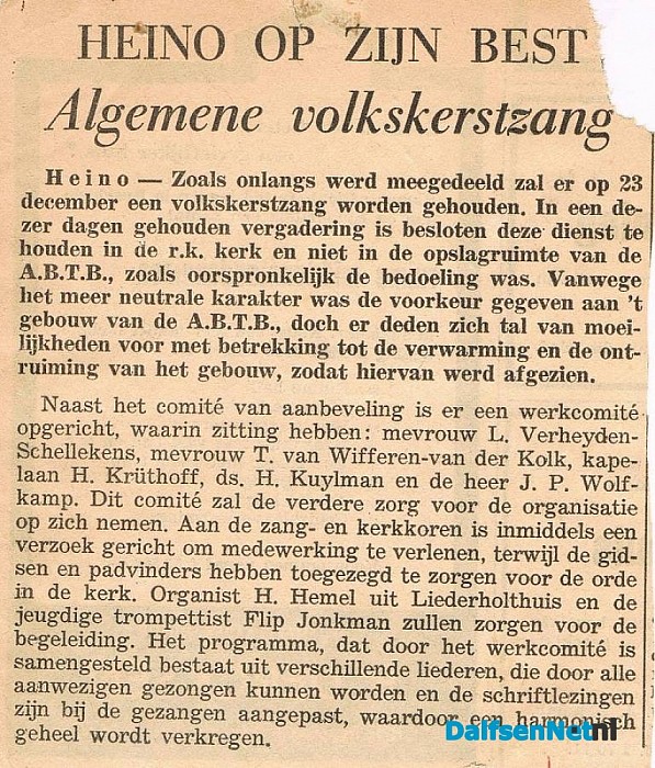 Heino op zijn best tijdens Volkskerstzang