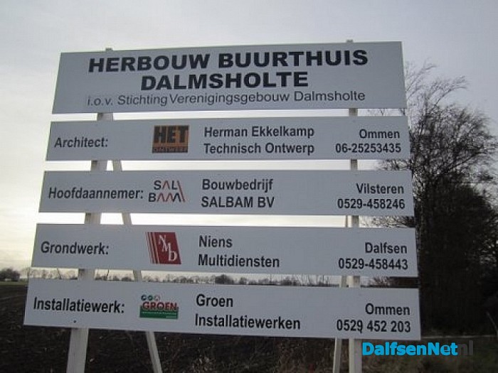 Wederopbouw buurthuus Dalmshoeve