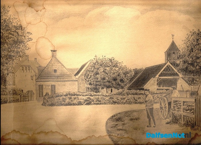 Digitale foto van een potlood tekening