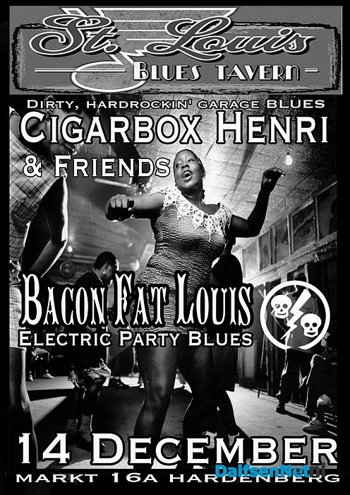 Uniek Cigarbox blues dubbelconcert in de St. Louis Blues Tavern