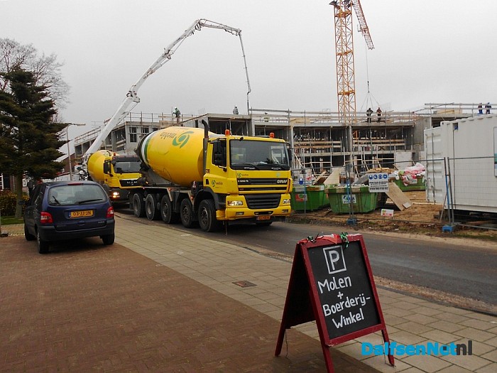 Het krioelde vandaag van de betonmixers in Dalfsen