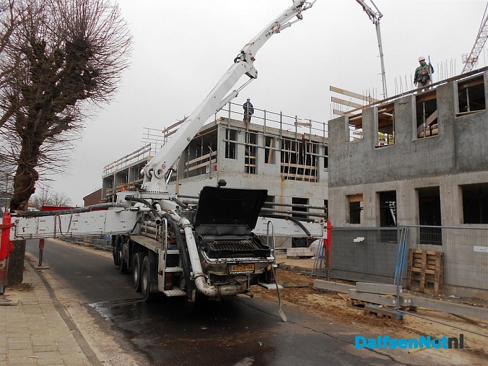 Het krioelde vandaag van de betonmixers in Dalfsen