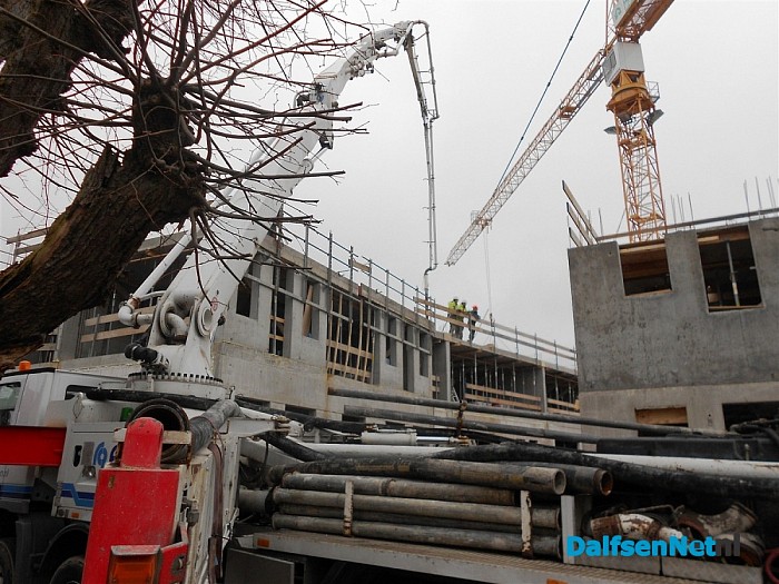Het krioelde vandaag van de betonmixers in Dalfsen
