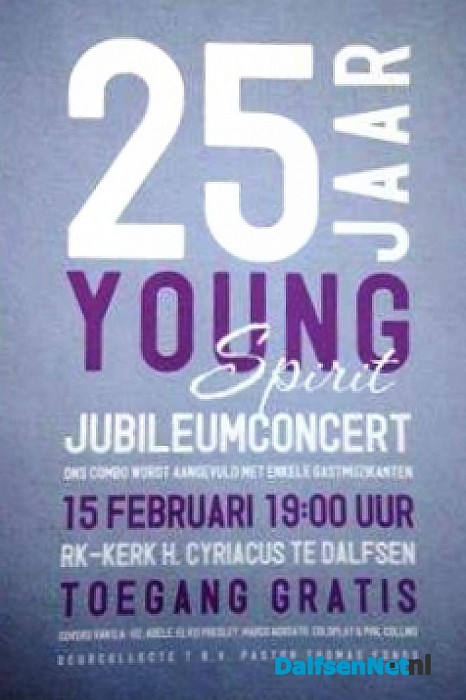 Young Spirit geeft jubileumconcert