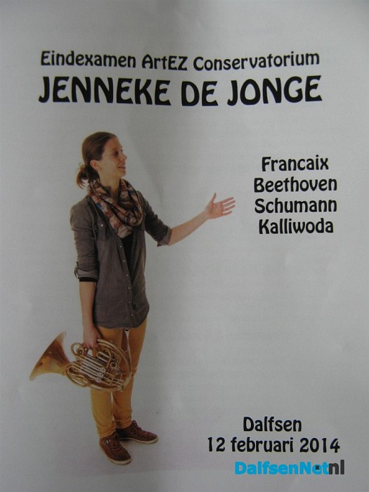 Jenneke slaagt met een 8,5