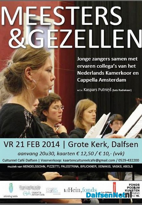 Koorzang in Grote kerk op vrijdag 21 februari