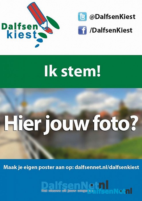 Burgemeester geeft startsein ludieke poster actie - Foto: Robert Bril