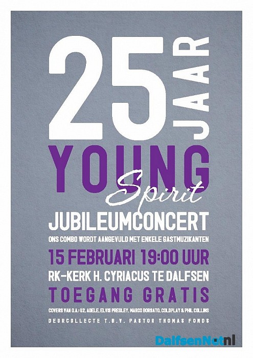 Young Spirit geeft jubileumconcert