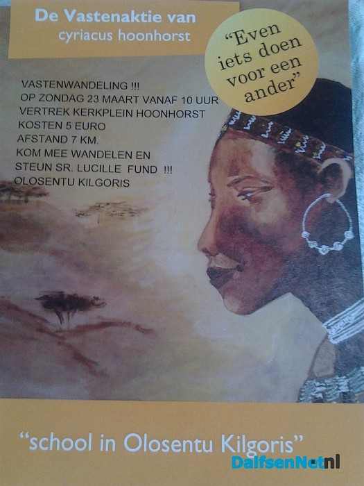 Zondag 23 maart is er vastenwandeling