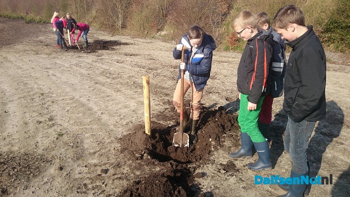 Kinderen planten bomen op boomfeestdag - Foto: Robert Bril